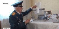 101-летний ветеран Борис Шапошников проголосовал на выборах губернатора - Газета Земля Трубчевская