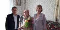 Труженица тыла из трубчевской деревни Красное отметила 95-летие в канун Дня освобождения Брянщины - Газета Земля Трубчевская